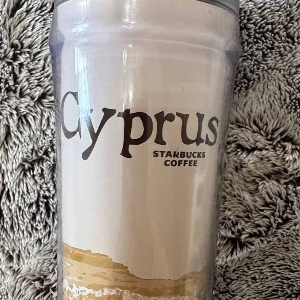 Starbucks Cyprus Global Icon Series Travel Tumbler 12oz Flip Top‎ Lid Collectors